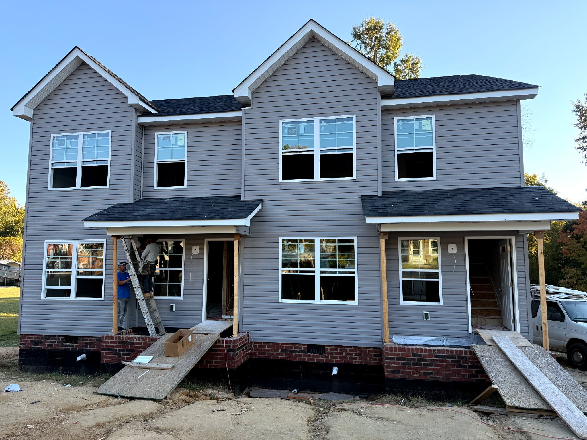 Commercial siding installation