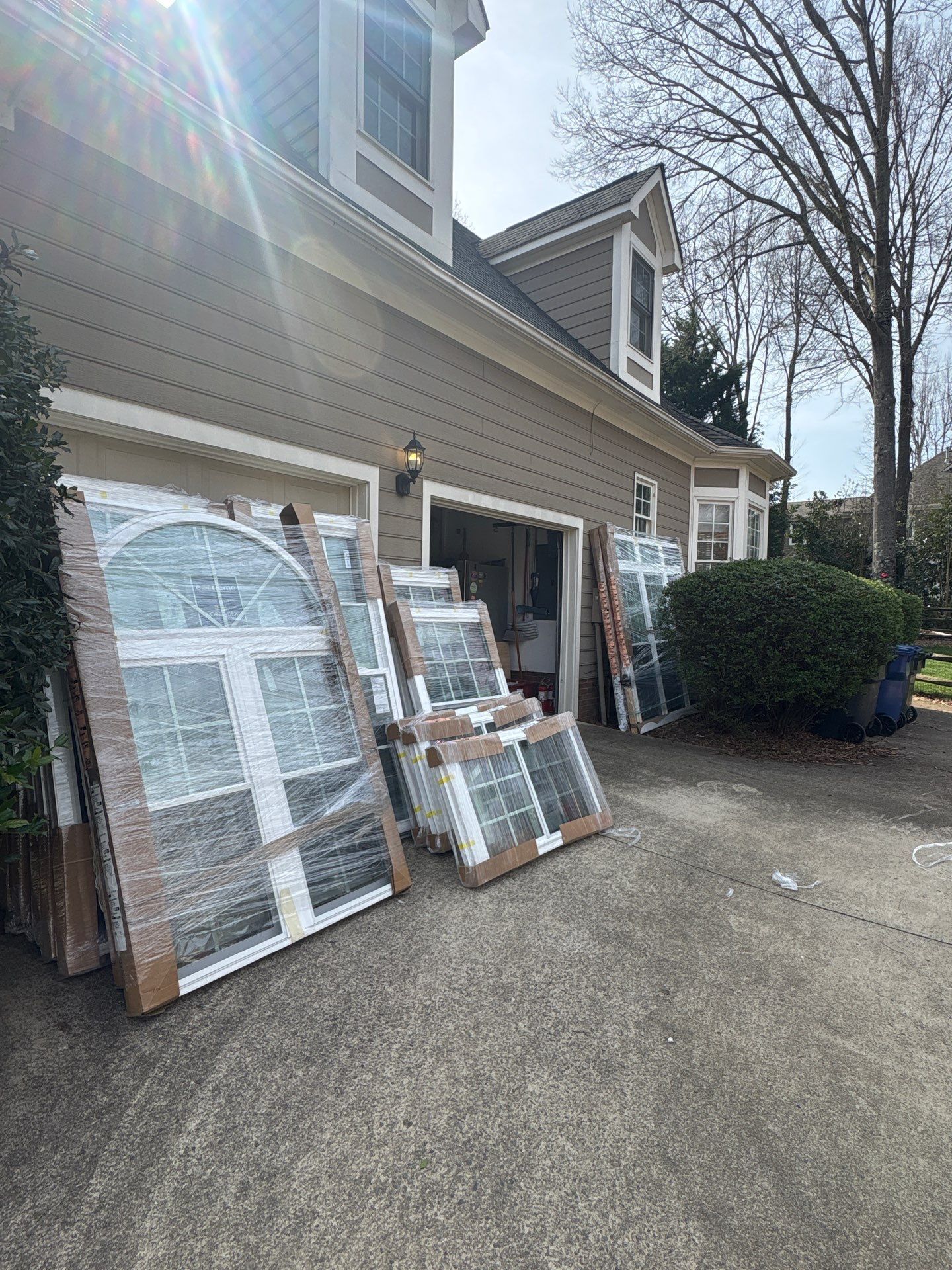Commercial window installation